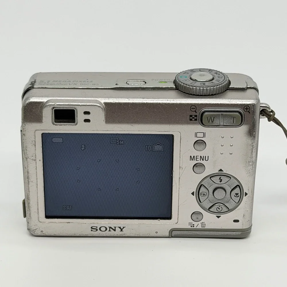 Sony Cyber-shot DSC-W5 Silver 5.1MP Digital Camera 3x Optical Zoom Carl Zeiss